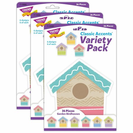 TREND Garden Birdhouses Classic Accents Variety Pack, 108PK T10680